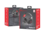 SŁUCHAWKI NAUSZNE GENESIS RADON 610 7.1 Z MIKROFONEM PODŚWIETLENIE CZARNO-CZERWONE USB