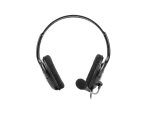 SŁUCHAWKI NAUSZNE STEREO NATEC BEAR 2 Z MIKROFONEM I REGULACJĄ GŁOŚNOŚCI CZARNE
