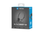SŁUCHAWKI NAUSZNE STEREO NATEC CANARY GO Z MIKROFONEM I REGULACJĄ GŁOŚNOŚCI CZARNE