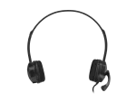 SŁUCHAWKI NAUSZNE STEREO NATEC CANARY Z MIKROFONEM I REGULACJĄ GŁOŚNOŚCI CZARNE