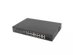 SWITCH LANBERG 16X 100MB POE+/2X COMBO NIEZARZĄDZALNY RACK 19" GIGABIT ETHERNET 150W