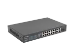 SWITCH LANBERG 16X 100MB POE+/2X COMBO NIEZARZĄDZALNY RACK 19" GIGABIT ETHERNET 250W