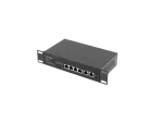 SWITCH LANBERG 4X 100MB POE+/2X 100MB NIEZARZĄDZALNY RACK 10"/19" FAST ETHERNET 60W