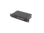 SWITCH LANBERG 8X 100MB POE+/2X 1GB NIEZARZĄDZALNY RACK 10"/19" GIGABIT ETHERNET 120W