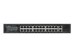 SWITCH LANBERG RSFE-24P-2C-250 24X 100MB POE+/2X COMBO RACK 19" GIGABIT ETHERNET 250W