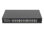SWITCH LANBERG RSFE-24P-2C-250 24X 100MB POE+/2X COMBO RACK 19" GIGABIT ETHERNET 250W