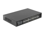 SWITCH LANBERG RSFE-24P-2C-250 24X 100MB POE+/2X COMBO RACK 19" GIGABIT ETHERNET 250W