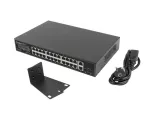 SWITCH LANBERG RSGE-24P-2GE-2S-250 24X 1GB POE+/2X GB 2X SFP RACK 19" GIGABIT ETHERNET 250W
