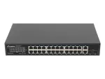 SWITCH LANBERG RSGE-24P-2GE-2S-250 24X 1GB POE+/2X GB 2X SFP RACK 19" GIGABIT ETHERNET 250W