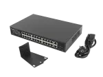 SWITCH LANBERG RSGE-24P-2GE-2S-250 24X 1GB POE+/2X GB 2X SFP RACK 19" GIGABIT ETHERNET 250W