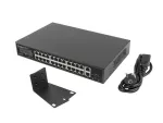 SWITCH LANBERG RSGE-24P-2GE-2S-360 24X 1GB POE+/2X GB 2X SFP RACK 19" GIGABIT ETHERNET 360W