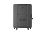 SZAFA INSTALACYJNA RACK STOJĄCA 19" 15U 600X600 CZARNA DRZWI PERFOROWANE LANBERG (FLAT PACK)