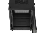 SZAFA INSTALACYJNA RACK STOJĄCA 19" 15U 600X600 CZARNA DRZWI PERFOROWANE LANBERG (FLAT PACK)