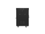 SZAFA INSTALACYJNA RACK STOJĄCA 19" 15U 600X600 CZARNA DRZWI SZKLANE LCD LANBERG (FLAT PACK) V2