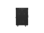 SZAFA INSTALACYJNA RACK STOJĄCA 19" 15U 600X600 CZARNA DRZWI SZKLANE LCD LANBERG (FLAT PACK) V2