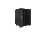 SZAFA INSTALACYJNA RACK STOJĄCA 19" 15U 600X600 CZARNA LANBERG (FLAT PACK)