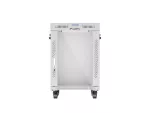 SZAFA INSTALACYJNA RACK STOJĄCA 19" 15U 600X600 SZARA DRZWI SZKLANE LCD LANBERG (FLAT PACK) V2