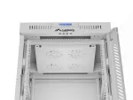SZAFA INSTALACYJNA RACK STOJĄCA 19" 15U 600X600 SZARA DRZWI SZKLANE LCD LANBERG (FLAT PACK) V2