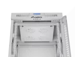 SZAFA INSTALACYJNA RACK STOJĄCA 19" 15U 600X600 SZARA DRZWI SZKLANE LCD LANBERG (FLAT PACK) V2
