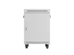 SZAFA INSTALACYJNA RACK STOJĄCA 19" 15U 600X600 SZARA DRZWI SZKLANE LCD LANBERG (FLAT PACK) V2