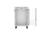 SZAFA INSTALACYJNA RACK STOJĄCA 19" 15U 600X600 SZARA DRZWI SZKLANE LCD LANBERG (FLAT PACK) V2