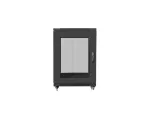 SZAFA INSTALACYJNA RACK STOJĄCA 19" 15U 600X800 CZARNA DRZWI PERFOROWANE LANBERG (FLAT PACK)