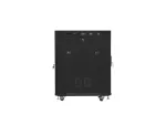 SZAFA INSTALACYJNA RACK STOJĄCA 19" 15U 600X800 CZARNA DRZWI SZKLANE LCD LANBERG (FLAT PACK) V2