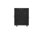 SZAFA INSTALACYJNA RACK STOJĄCA 19" 15U 600X800 CZARNA DRZWI SZKLANE LCD LANBERG (FLAT PACK) V2