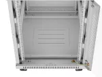 SZAFA INSTALACYJNA RACK STOJĄCA 19" 15U 600X800 SZARA DRZWI SZKLANE LCD LANBERG (FLAT PACK) V2