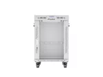 SZAFA INSTALACYJNA RACK STOJĄCA 19" 15U 600X800 SZARA DRZWI SZKLANE LCD LANBERG (FLAT PACK) V2