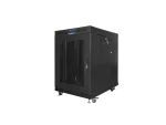 SZAFA INSTALACYJNA RACK STOJĄCA 19" 15U 800X1000 CZARNA DRZWI PERFOROWANE LCD LANBERG (FLAT PACK) V2