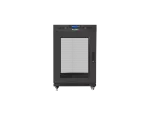 SZAFA INSTALACYJNA RACK STOJĄCA 19" 15U 800X1000 CZARNA DRZWI PERFOROWANE LCD LANBERG (FLAT PACK) V2