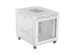 SZAFA INSTALACYJNA RACK STOJĄCA 19" 15U 800X1000 SZARA DRZWI PERFOROWANE LCD LANBERG (FLAT PACK)