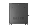 SZAFA INSTALACYJNA RACK STOJĄCA 19" 22U 600X1000 CZARNA DRZWI PERFOROWANE LANBERG (FLAT PACK)