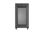 SZAFA INSTALACYJNA RACK STOJĄCA 19" 22U 600X1000 CZARNA DRZWI PERFOROWANE LANBERG (FLAT PACK)