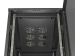 SZAFA INSTALACYJNA RACK STOJĄCA 19" 22U 600X1000 CZARNA DRZWI PERFOROWANE LANBERG (FLAT PACK)