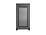 SZAFA INSTALACYJNA RACK STOJĄCA 19" 22U 600X1000 CZARNA DRZWI PERFOROWANE LANBERG (FLAT PACK)
