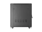 SZAFA INSTALACYJNA RACK STOJĄCA 19" 22U 600X1000 CZARNA DRZWI PERFOROWANE LANBERG (FLAT PACK)