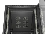 SZAFA INSTALACYJNA RACK STOJĄCA 19" 22U 600X1000 CZARNA DRZWI PRZESZKLONE LANBERG (FLAT PACK)