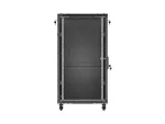 SZAFA INSTALACYJNA RACK STOJĄCA 19" 22U 600X1000 CZARNA DRZWI PRZESZKLONE LANBERG (FLAT PACK)