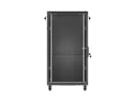 SZAFA INSTALACYJNA RACK STOJĄCA 19" 22U 600X1000 CZARNA DRZWI PRZESZKLONE LANBERG (FLAT PACK)