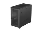 SZAFA INSTALACYJNA RACK STOJĄCA 19" 22U 600X1200 CZARNA DRZWI PERFOROWANE LANBERG (FLAT PACK)