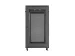 SZAFA INSTALACYJNA RACK STOJĄCA 19" 22U 600X1200 CZARNA DRZWI PERFOROWANE LANBERG (FLAT PACK)