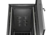 SZAFA INSTALACYJNA RACK STOJĄCA 19" 22U 600X1200 CZARNA DRZWI PERFOROWANE LANBERG (FLAT PACK)