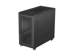 SZAFA INSTALACYJNA RACK STOJĄCA 19" 22U 600X1200 CZARNA DRZWI PERFOROWANE LANBERG (FLAT PACK)