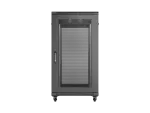 SZAFA INSTALACYJNA RACK STOJĄCA 19" 22U 600X1200 CZARNA DRZWI PERFOROWANE LANBERG (FLAT PACK)