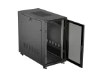 SZAFA INSTALACYJNA RACK STOJĄCA 19" 22U 600X1200 CZARNA DRZWI PERFOROWANE LANBERG (FLAT PACK)