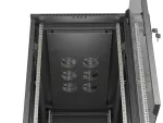 SZAFA INSTALACYJNA RACK STOJĄCA 19" 22U 600X1200 CZARNA DRZWI PRZESZKLONE LANBERG (FLAT PACK)