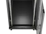 SZAFA INSTALACYJNA RACK STOJĄCA 19" 22U 600X1200 CZARNA DRZWI PRZESZKLONE LANBERG (FLAT PACK)