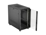 SZAFA INSTALACYJNA RACK STOJĄCA 19" 22U 600X1200 CZARNA DRZWI PRZESZKLONE LANBERG (FLAT PACK)